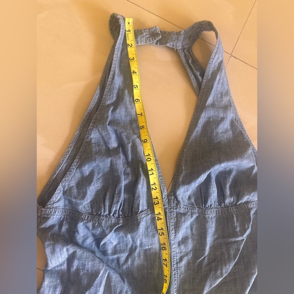 Free People Women's Blue Dance All Night Open Back Jumpsuit size 12 - Picture 12 of 16